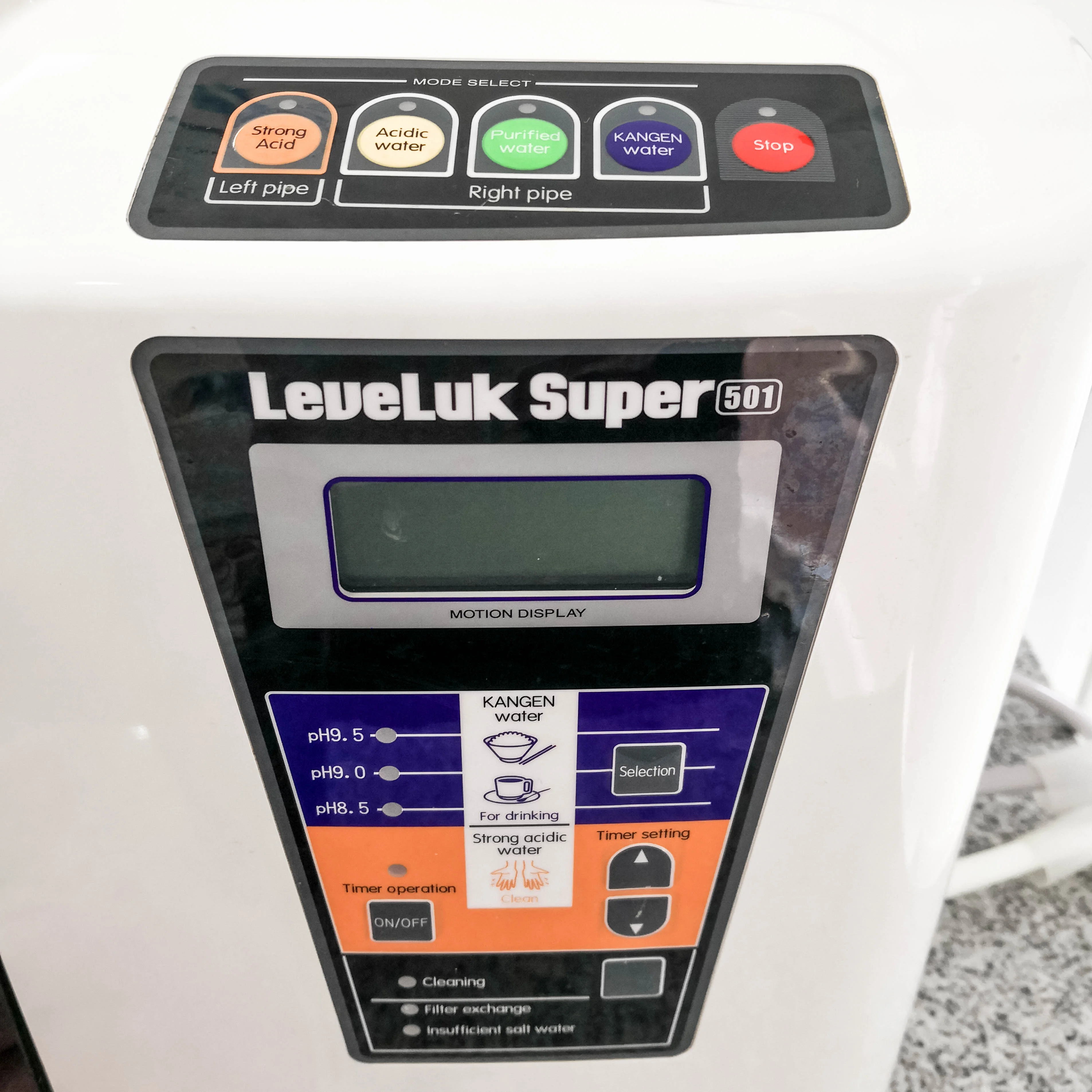 LeveLuk Super 501 control buttons